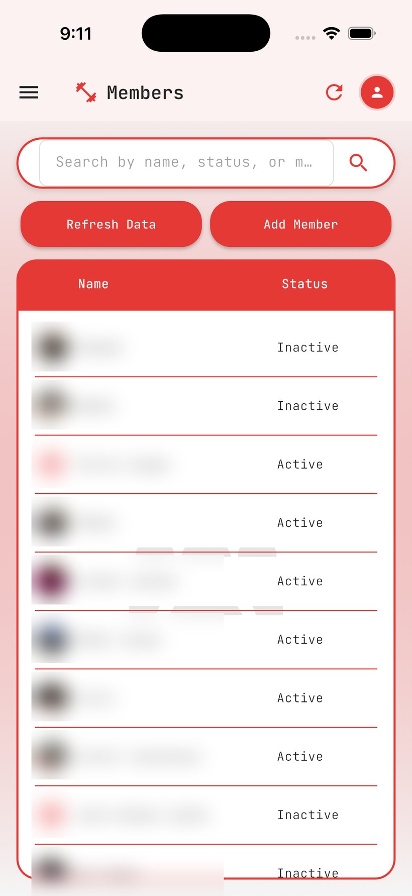 ThinkGym members list