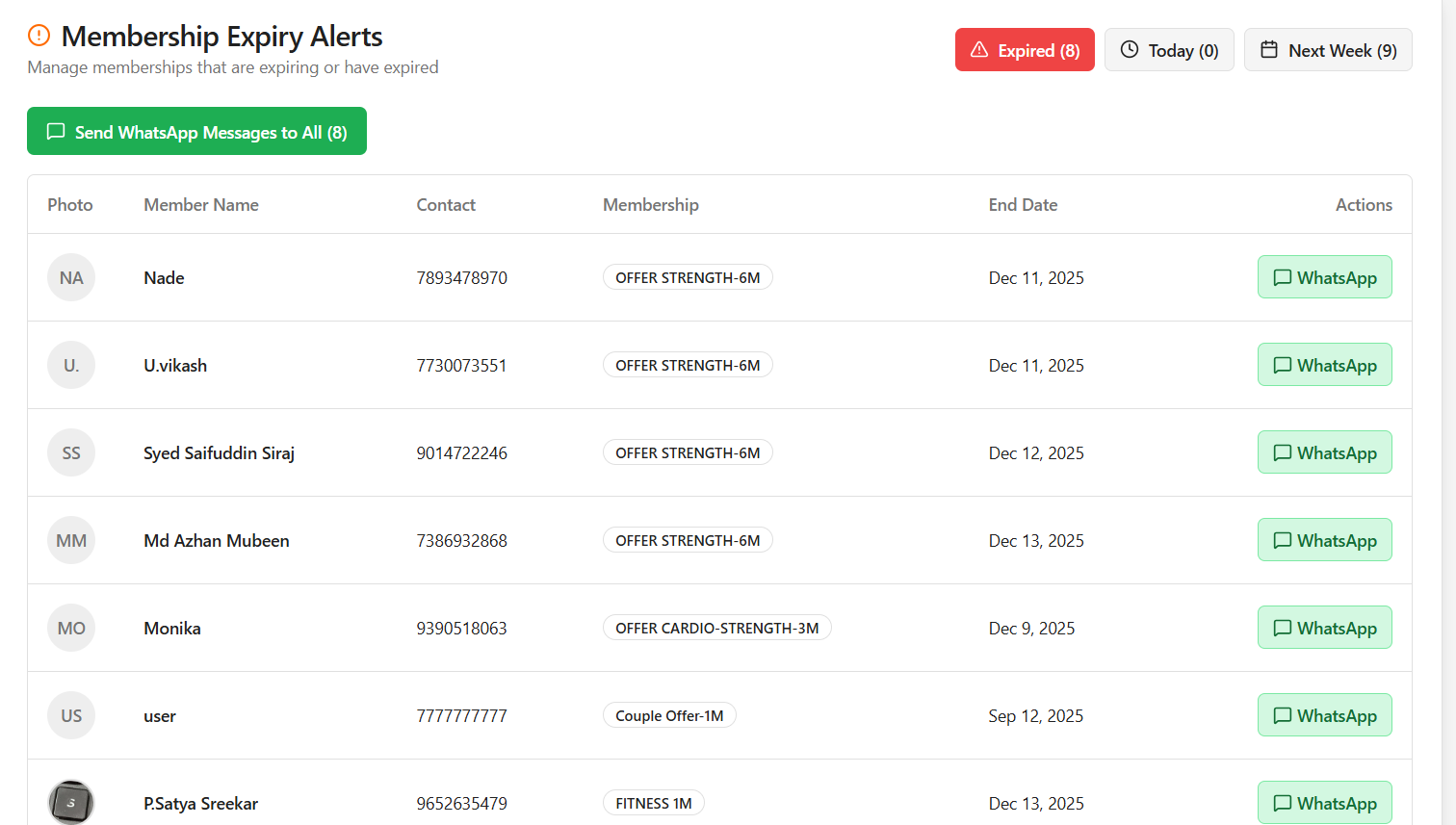 WhatsApp Integration